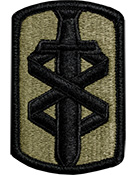 18th Medical Brigade OCP Scorpion Shoulder Patch With Velcro